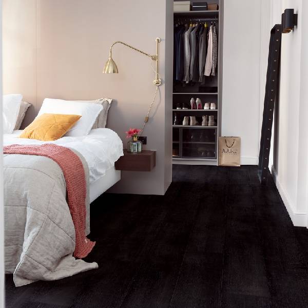 Painted oak black